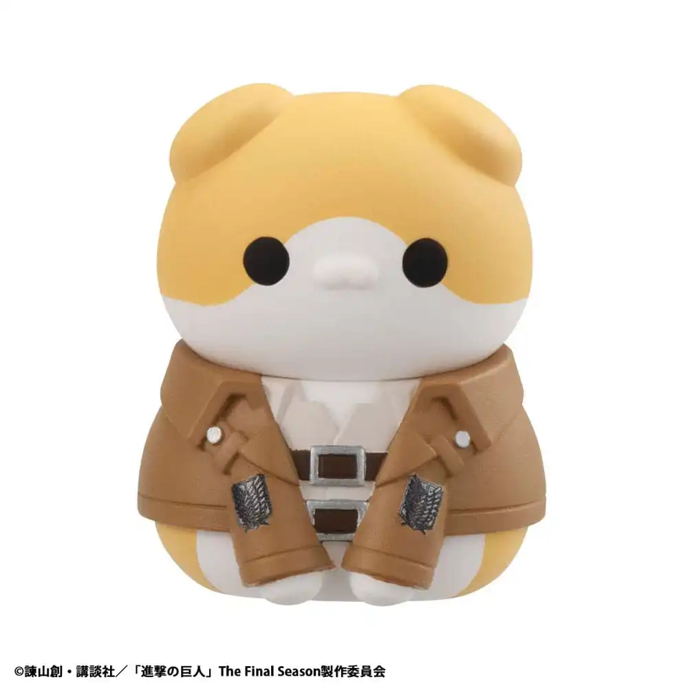 Attack on Titan Mega Cat Project Attack on Tinyan Trading Figures Gathering Scout Regiment danyan! 3 cm - 1 Unidade